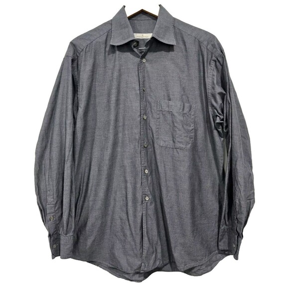 Ermenegildo Zegna Other - Ermenegildo Zegna Cotton Long Sleeve Button Shirt Men's L 41 Graphite Grey Italy